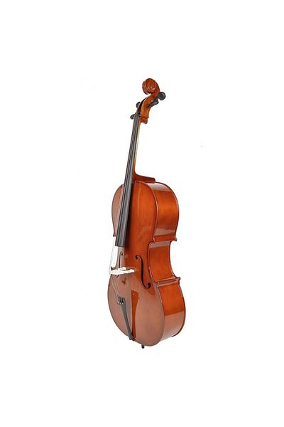 LEONARDO LC1044 Natural cello set, size 4/4 bow, case for fixings