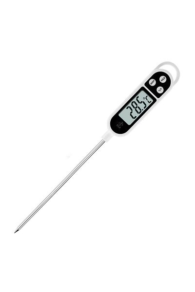 zola Food thermometer,LCD display, HOLD function, temperature range -50/+300 degrees, steel, black/white