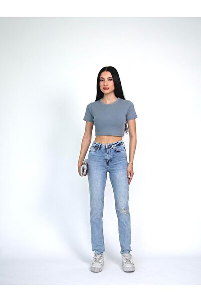 BPF Slım lazerlı Jean Pantolon