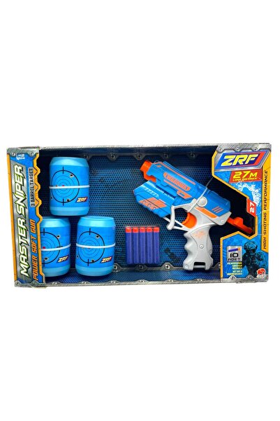 SCOWETTO مسدس رمي الرصاص الإسفنجي 10 رصاصات 3 أهداف لعبة