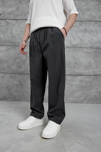 NOMARC Anthracite Nmrc Modal Fabric Trousers