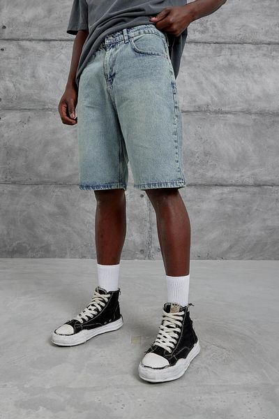NOMARC Navy Blue Mb Oversize Denim Shorts