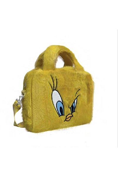 Looney Tunes TMN 607386 LOONEY TUNES TWEETY 3017 PELUŞ EL VE OMUZ ÇANTASI SARI