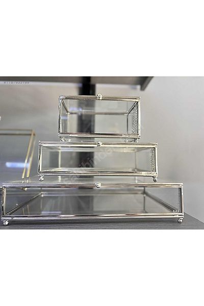 LAYLAEVENTS Glass Box with Chain Set of 4 - Bundle Dowry Chocolate Set