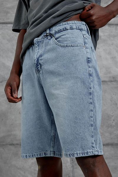 NOMARC Pantaloni scurți Blue Mb Oversize Demin