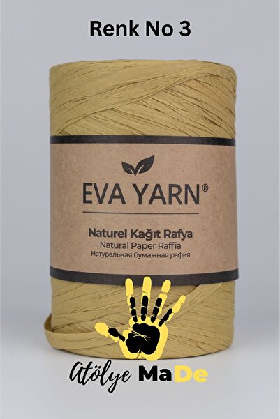 Atölye MaDe Eva Yarn Yerli Rafya Renk No 003