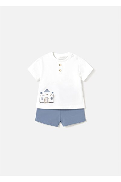 MAYORAL Baby Boy 4-Piece T-Shirt Shorts Set Blue-White 1610