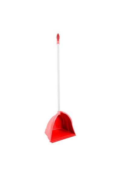flores Plastic shovel, deep, small, with long handle, Y420, red, width 260 mm, height 1 m