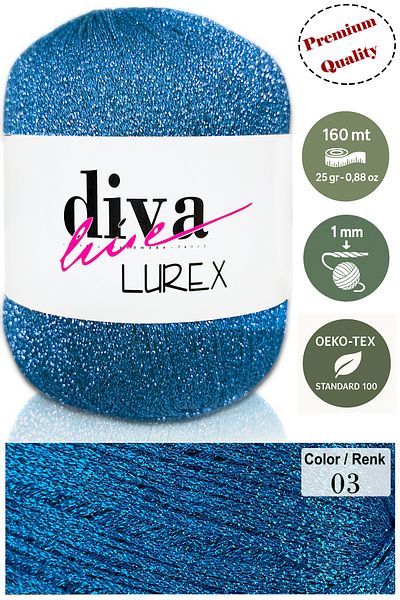 Diva İplik Ανδρικά παπούτσια με μοντέλο Turquoise Diva Lurex 03