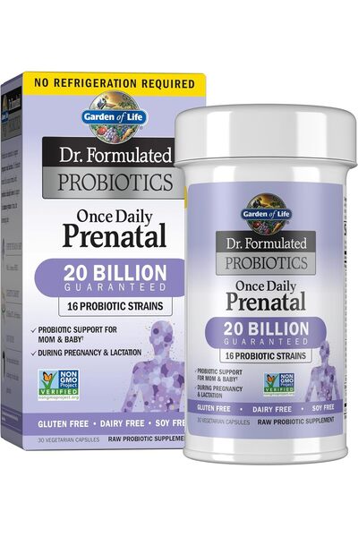 GARDEN OF LIFE - Dr. Formulated Probiotics Once Daily Prenatal - Acidophilus ...