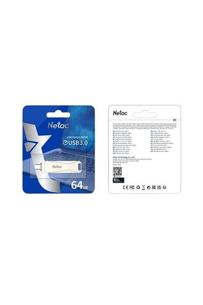Netac 64Gb Type-C + USB 3.0 Flash Memory - Nt03U782C-064G-30Pn