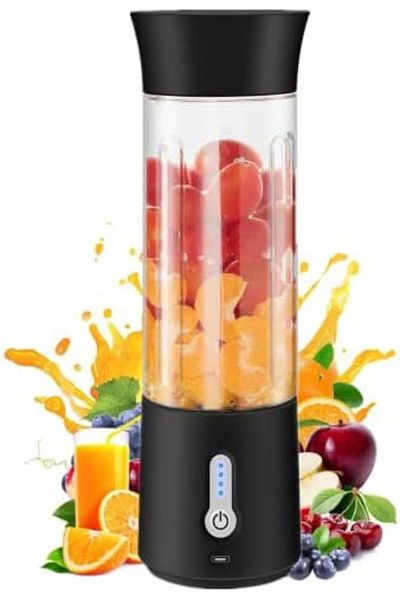 X LOT XLOT international Portable Mini Fast Blender 500ml Juicer Cup with Wireless Charging 6 Blades for S
