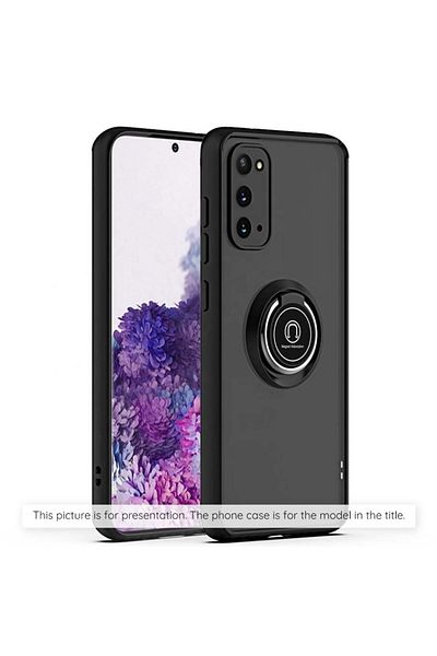 SKYDDAR INNOVATION Case for IPhone 17, Glinth with 360° Magnetic Rotating Ring, Black, sticker set