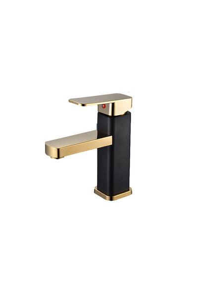 Choice black RETHME Gold faucet bathroom faucet metal stainless steel handle hot and cold mixer faucet squa