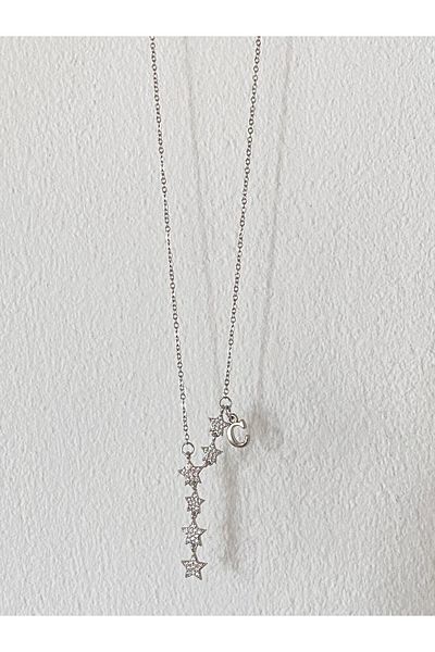 bijoux uniques Shooting Star C Letter Steel Necklace