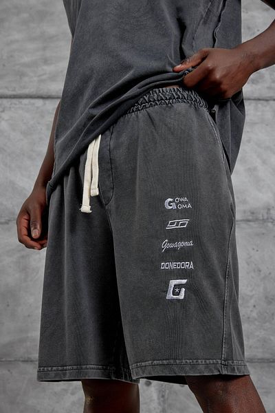 NOMARC Smoked Donedora Written Washed Shorts