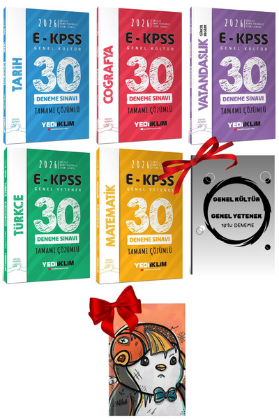 Yediiklim Yayınları 2026 E-Kpss Genel Yetenek Genel Kültür Tüm Adaylar İçin 3...