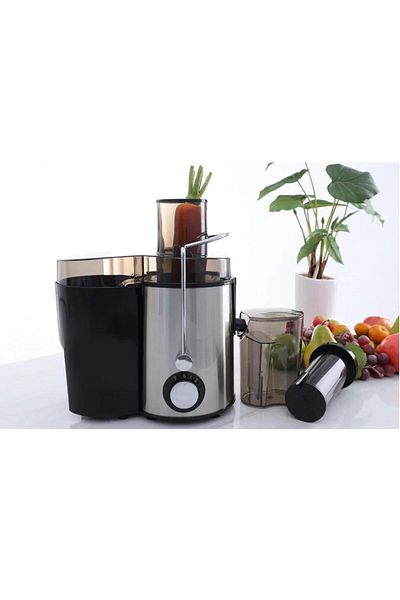 Hausberg Storcator De Fructe Si Legume Hb-7645, 600 W, 2 Viteze Turbo, Pulpa 1 L, Suc 550 Ml, Negru