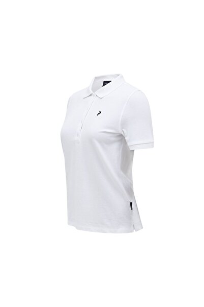Peak Performance Tricou polo alb pentru femei PEAK Peak Classic Cotton TRIOC POLO PENTRU FEMEI