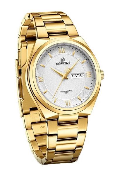 Naviforce Unisex Water Resistant Analog Luxury Watch Day and Date Edition
