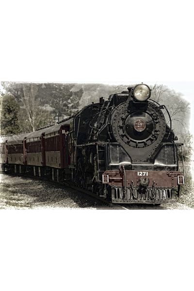 media Canvas painting Train 1, 105 x 70 cm