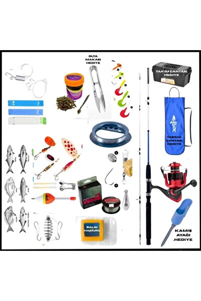 Uygunayakala Uyguna-Yakala 240cm Kamış 5-30GR / 6000'lik 3+1BB Makine - XL Ta...