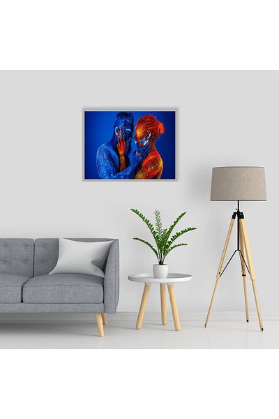 media Canvas painting Portrait16, 90 x 60 cm