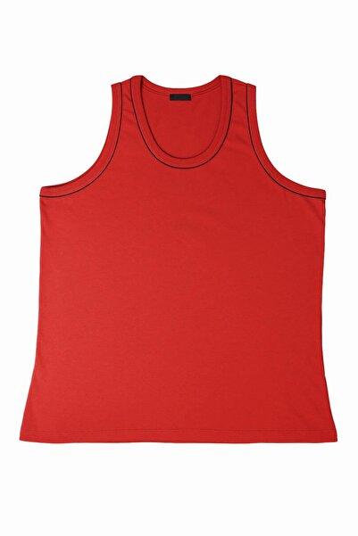 FATELLA Men's Zero Sleeve Thick Strap Crew Neck Comfort Basic Relaxed Cut Com...