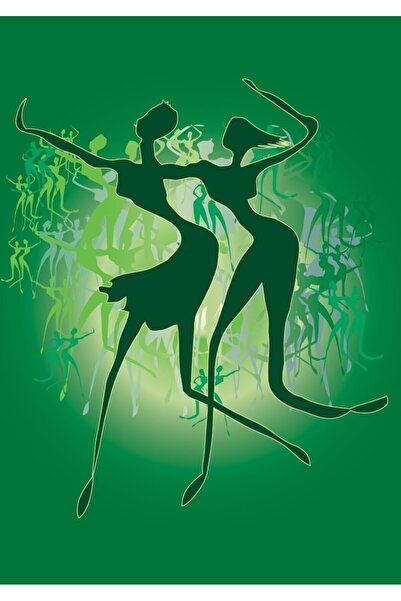 media Tablou canvas Fete dansand, abstract3, 30 x 45 cm