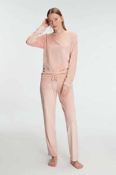 Motto10 butik Long Sleeve Sweatshirt and Pants Suit Pajamas Set