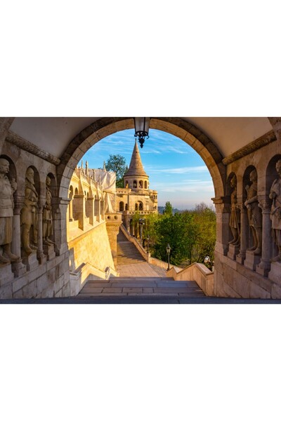 media Tablou canvas City97 Bastion Budapesta, 45 x 30 cm