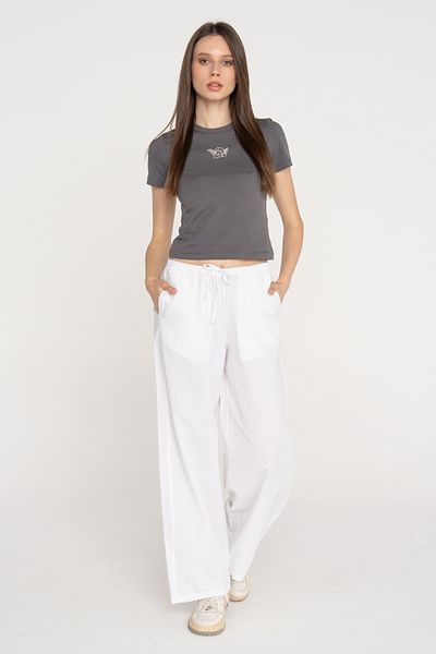 Jack & Jones Γυναικείο λινό παντελόνι - Comfortable Fit Flora