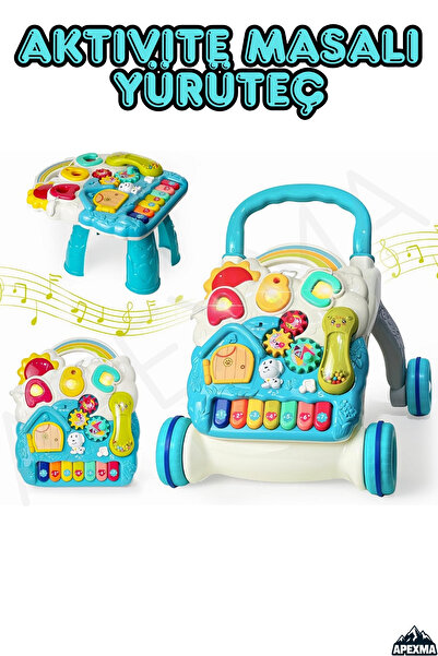 Genel Markalar Piyanolu Sesli Işıklı 4 Farklı Modlu Yürümeye Yardımcı Aktivit...