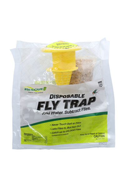 Rescue مصيدة ذباب خارجية واسعة التغطية، غير سامة، برائحة عفنة، للاستخدام مرة ...