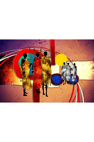 media Tablou canvas Africa retro vintage arta17, 75 x 50 cm