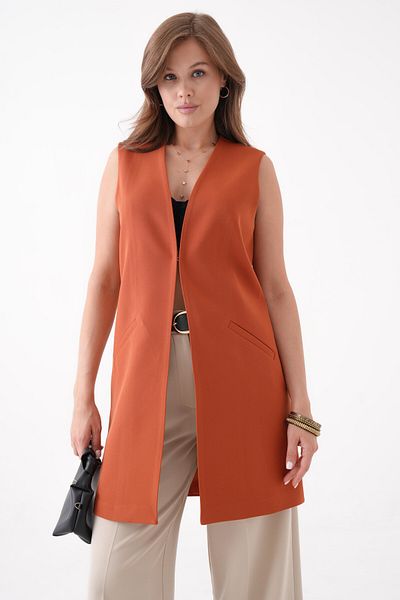 Saade Tile Agraf Comfortable Cut Vest with Closure Pocket