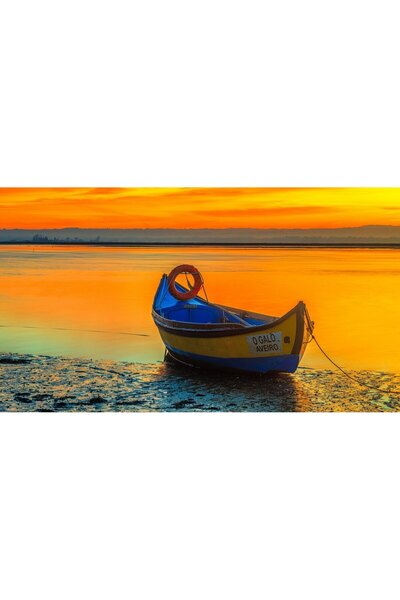 media Fototapet de perete autoadeziv si lavabil Barca naufragiata, 220 x 135 cm