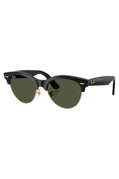 Ray-Ban Ray Ban Unisex Clubmaster Way Sunglasses- Rb 2341 - Lense Size:54mm - Black On Gold