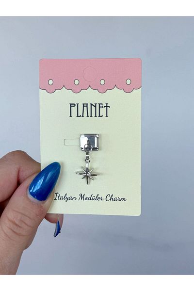 Planet Butik Italian Charm with Shine Hanging Card