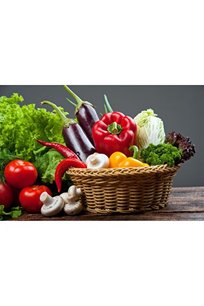 media Tablou canvas Food10 - legume si fructe, 45 x 30 cm