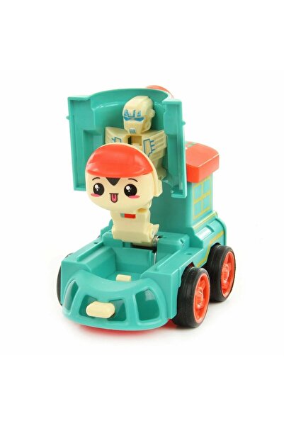 rexa لعبة محرك سيارة روبوتية قابلة للسحب والدفع للخلف - مركبة بلاستيكية للأطف...