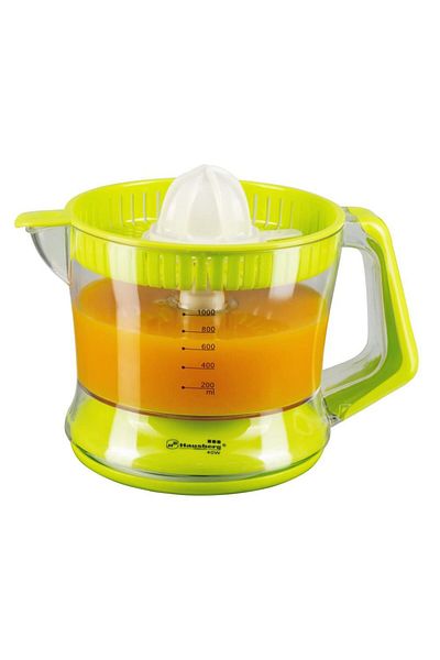 Hausberg Elektrický odšťavňovač na citrusy Hausberg HB-3323V, 40 W, 2směrný rotační systém, zelený