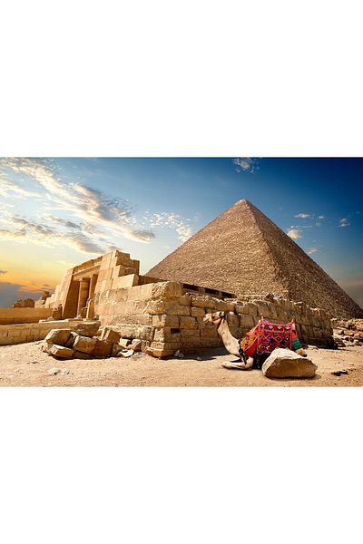 media Canvas painting Pyramids 6, 60 x 40 cm