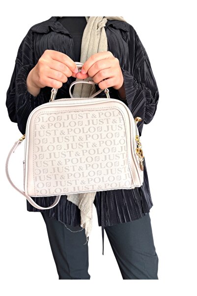 Just Polo JP2057 حقيبة يد وكتف نسائية بحزام طويل ومقسمة OZT2057