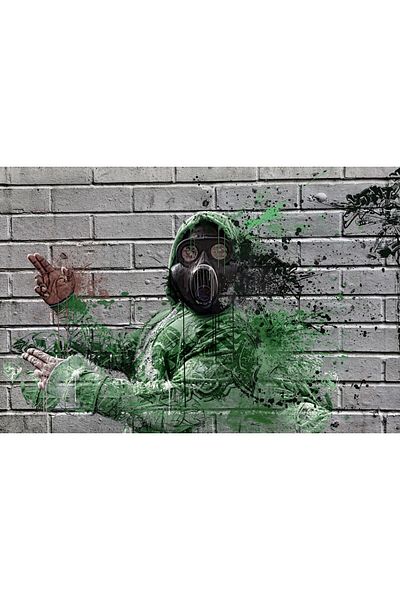 media Canvas painting Graffiti with mask, 60 x 40 cm