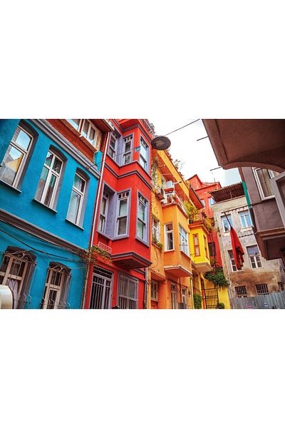 media Canvas painting City57 Balat Istanbul, 105 x 70 cm