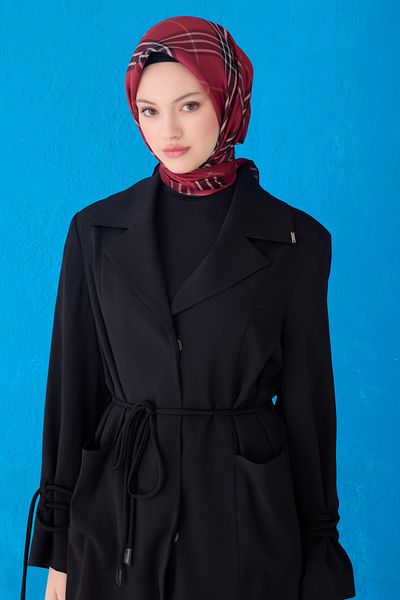 Belli Twill Pure Silk Scarf 4122D (Twi̇ll)-54