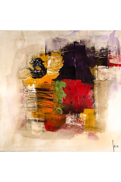 media Tablou canvas Pictura moderna abstracta 2, 90 x 90 cm