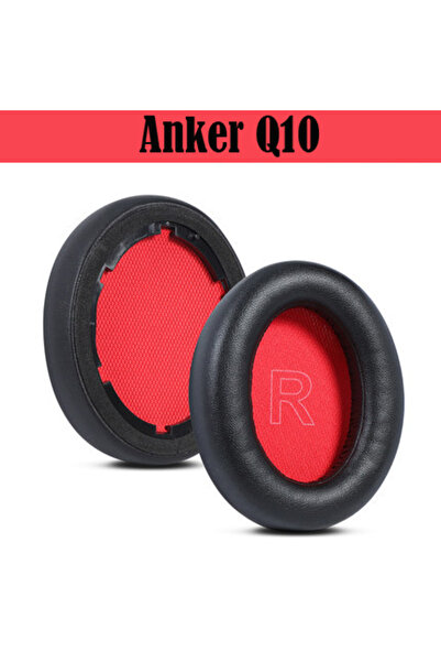 Choice وسائد أذن بروتينية بديلة باللون الأحمر لسماعات الرأس Anker Soundcore L...