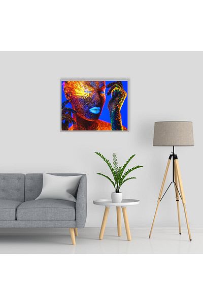 media Canvas painting Portrait17, 60 x 40 cm